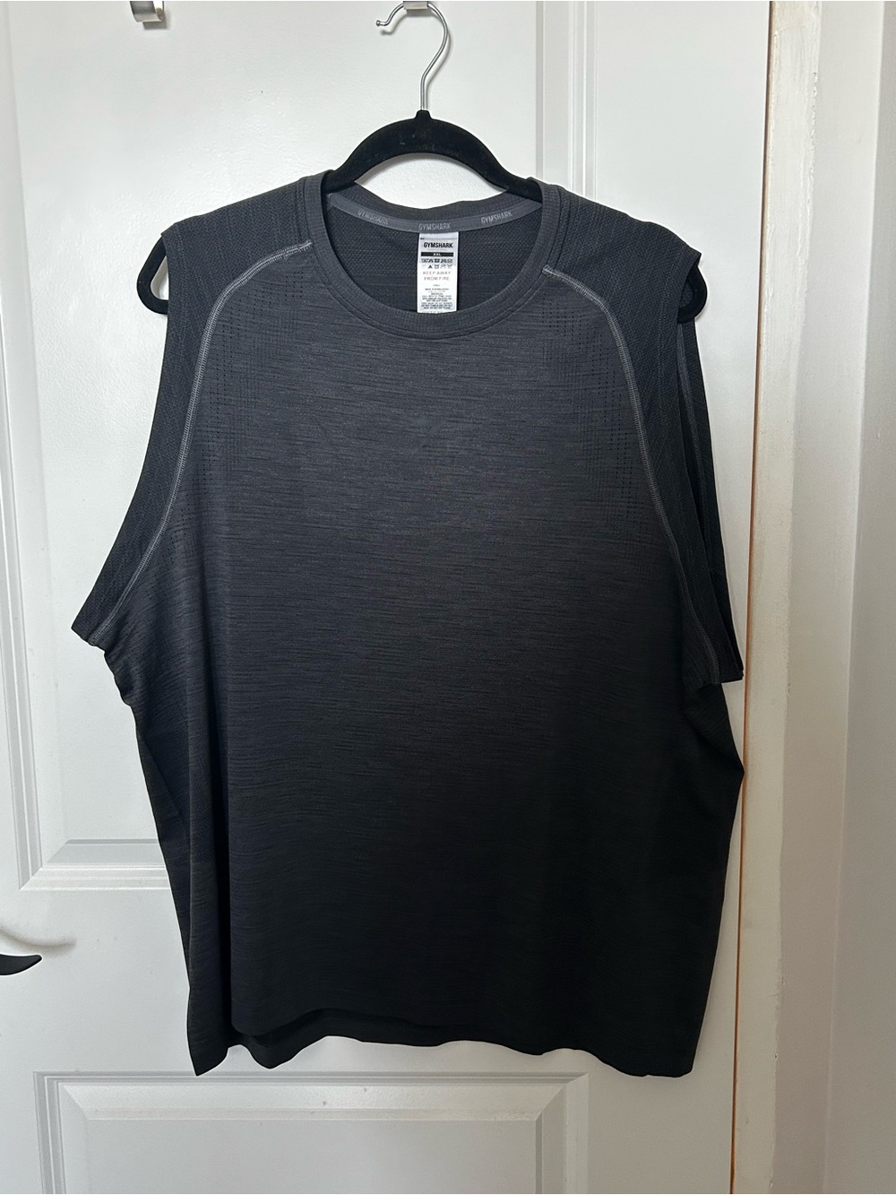 Gymshark Charcoal Gray Sleeveless Athletic Top